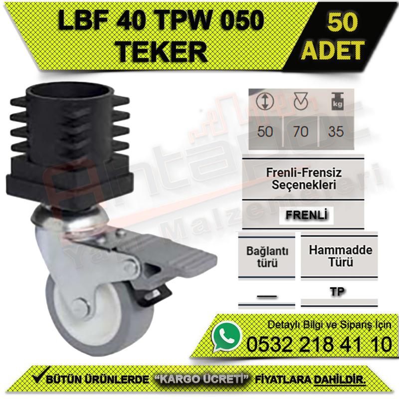 LBF 40 TPW 050 BÜRO TİPİ FRENLİ TEKER (50 ADET)